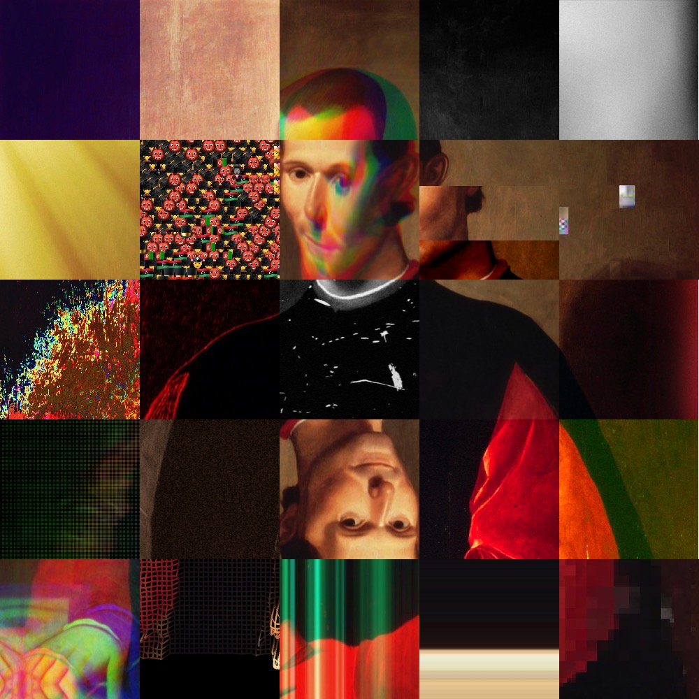 Niccolò Machiavelli Glitch Collage